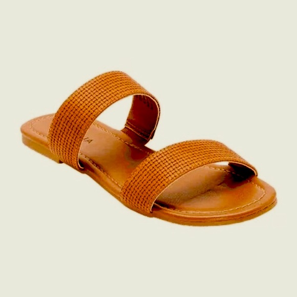 Arizona Jean Company Shoes - NEW | Arizona Womens Gordon Flat Sandals - Cognac Sandal - NEW WITH TAGS & BOX